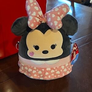 (J62) Disney Minnie Mouse Heart Bow Squishmallows